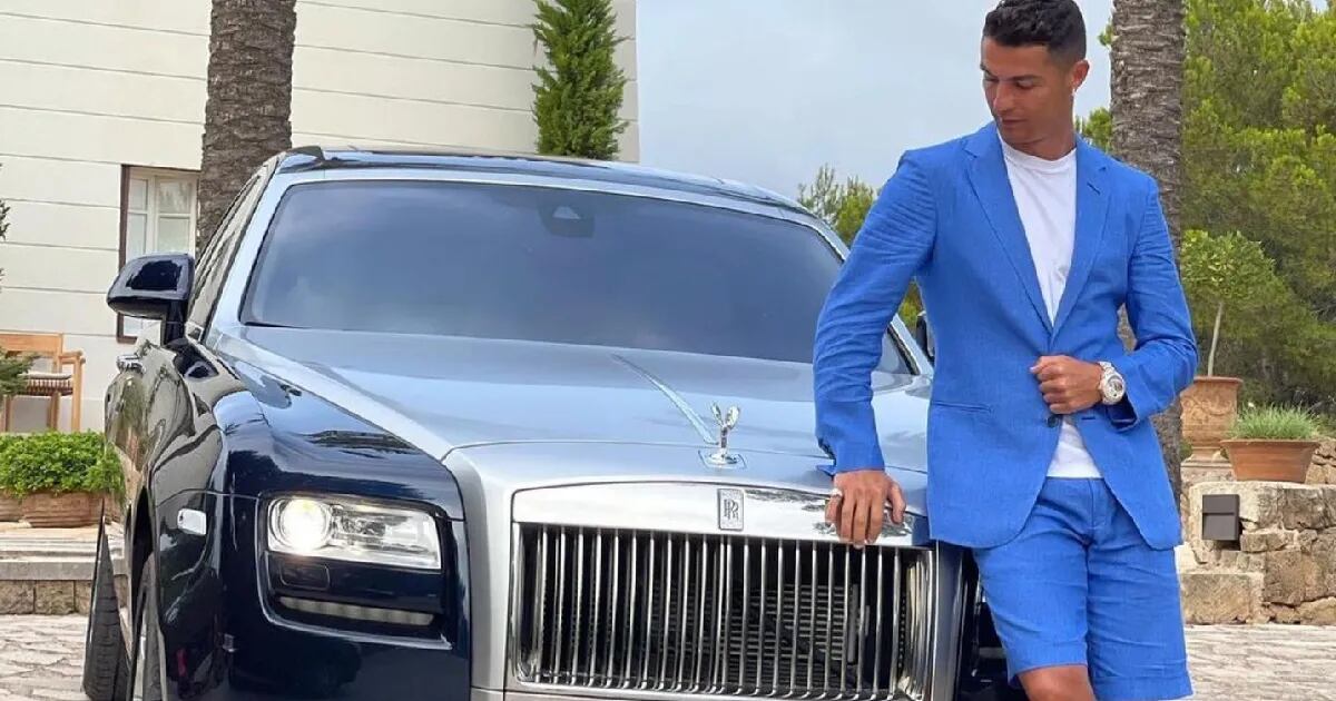 Cristiano Ronaldo estacionó mal su Rolls-Royce, le pusieron un cepo y la imagen se viralizó: “Ni él se salva”