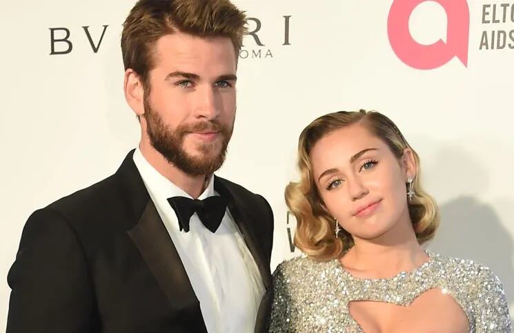 Miley Cyrus y su ex marido Liam Hemsworth.