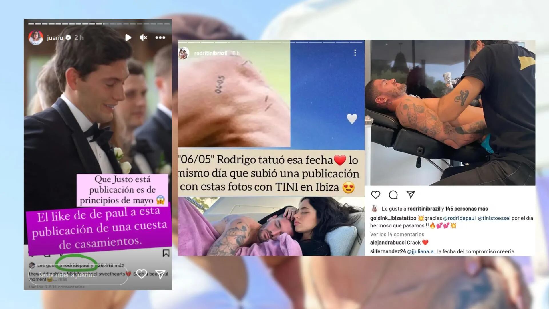 Rodrigo De Paul pisó el palito y un contundente gesto reavivó rumores de casamiento con Tini Stoessel: "Qué justo"