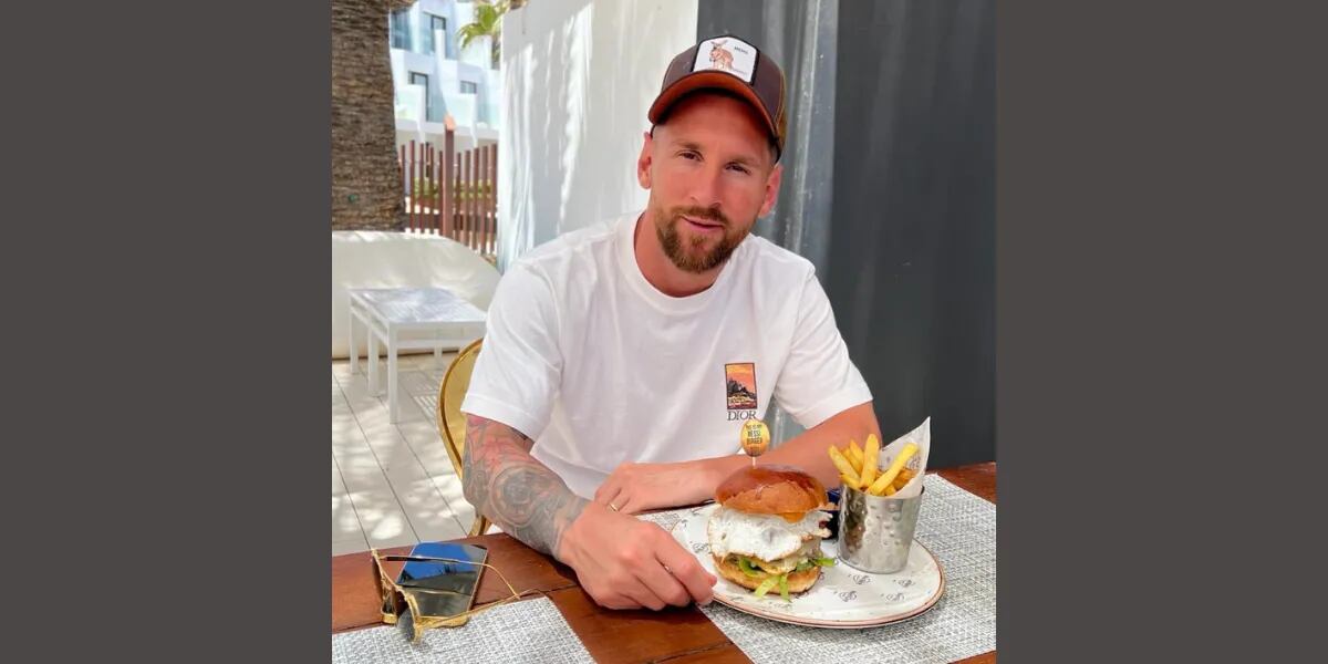 El desopilante momento en que Lionel Messi probó una hamburguesa que lleva su nombre