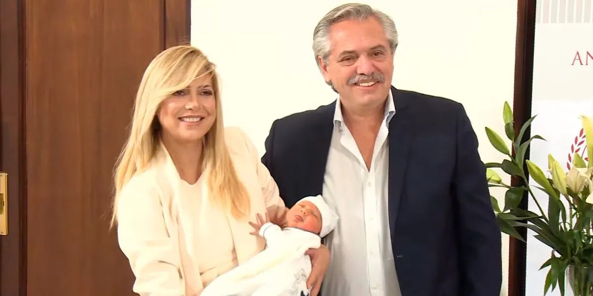 Alberto Fernández y Fabiola Yáñez presentaron a Francisco: “Goberné desde el sanatorio”