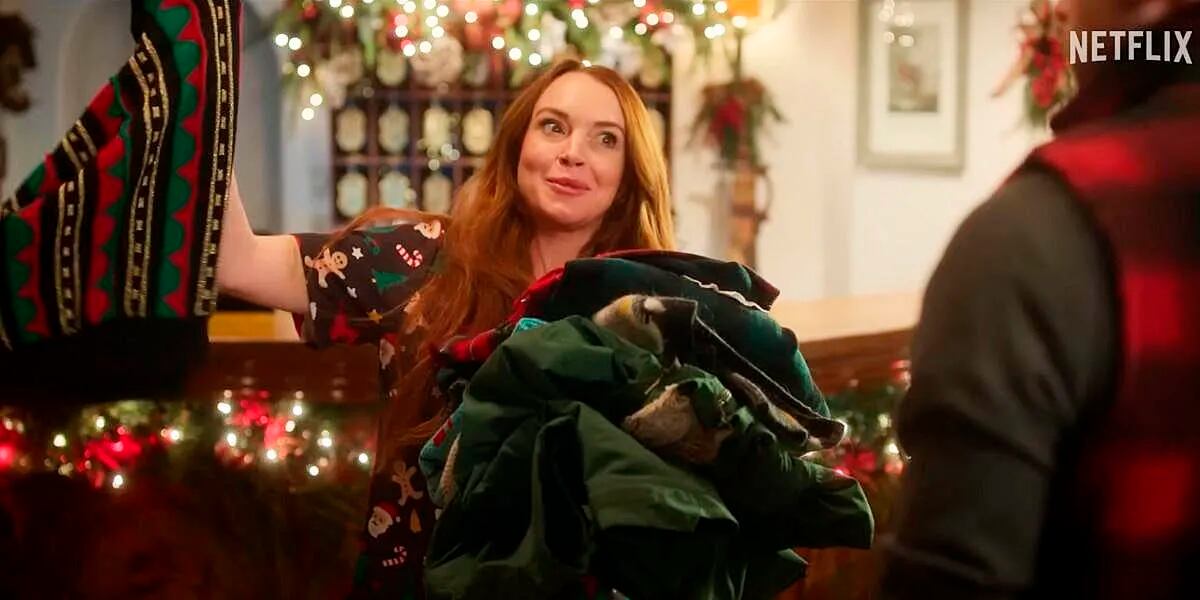 Dura 1 hora y media y la protagoniza Lindsay Lohan: la película de navidad que s furor en Netflix