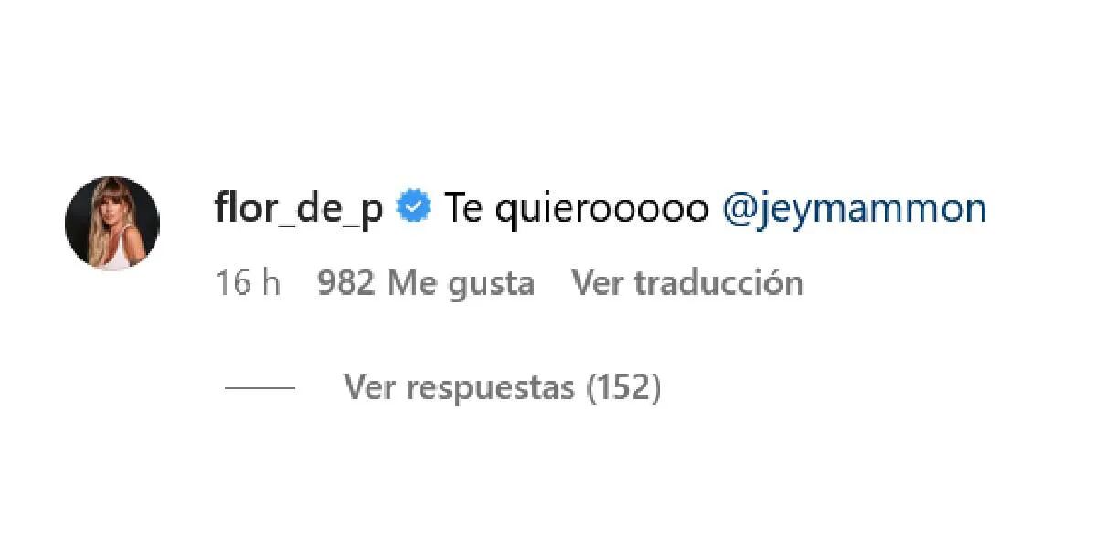 Florencia Peña bancó a Jey Mammón tras las denuncias por abuso sexual y las redes estallaron: “Te quiero”