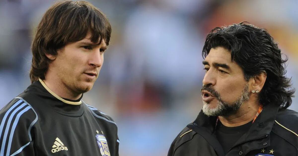 El día en que Lionel Messi y Diego Maradona entraron en calor juntos para un mundial