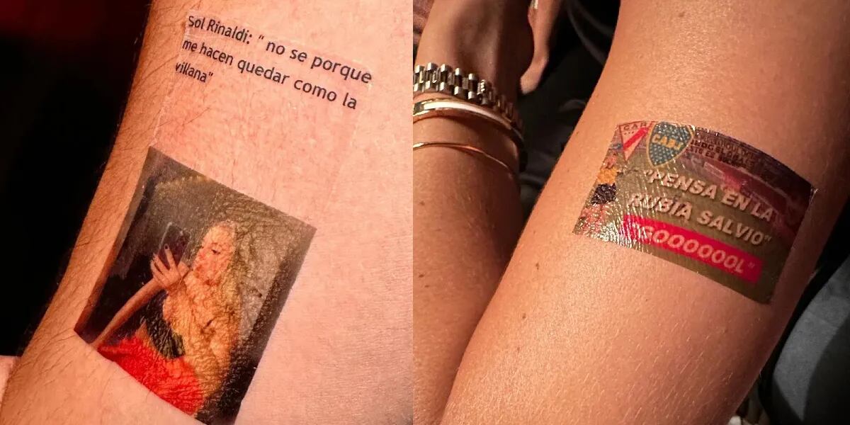 Los picantísimos tatuajes que repartió en su cumpleaños Sol Rinaldi, la novia de Toto Salvio: “Aguante boca”