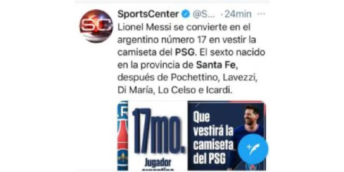 Por qué “Santa Fe” es tendencia en Twitter y cuál es la relación con la llegada de Messi al PSG