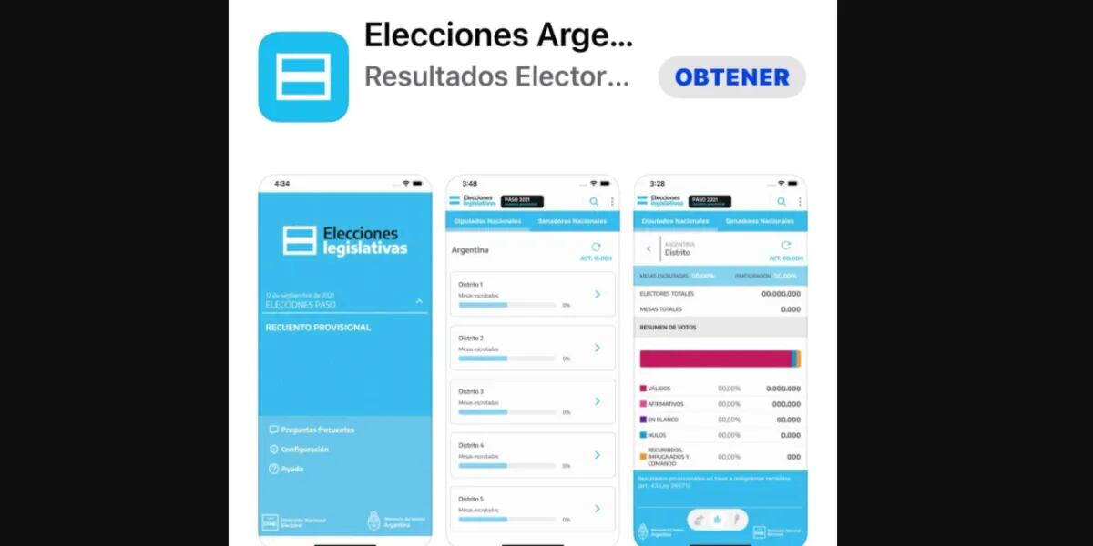 Elecciones 2021: cómo funciona la app que lanzó el Gobierno para seguir los resultados de las PASO