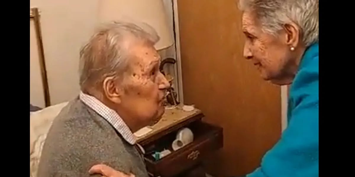 La historia detrás del reencuentro viral de dos abuelos con la que todos lloran: "Qué gusto verte mi amorcito"