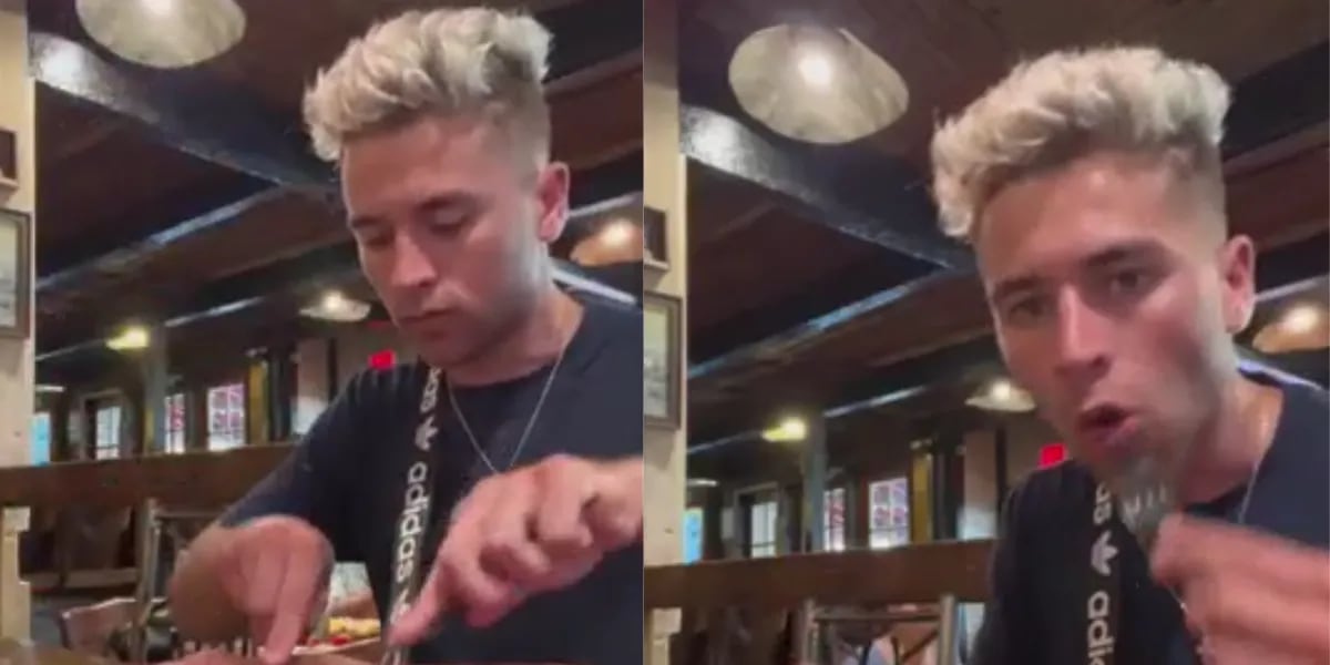 Es argentino, fue a comer a una parilla en Texas y su reacción explotó en las redes: “Si yo llego a cocinar”
