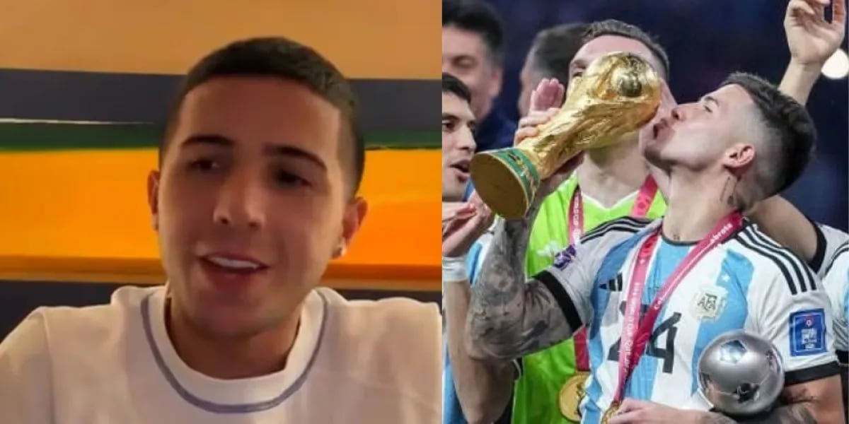 Enzo Fernández contó por primera vez lo que vivió en la final del Mundial Qatar 2022: “Estuve durante 10 minutos llorando”
