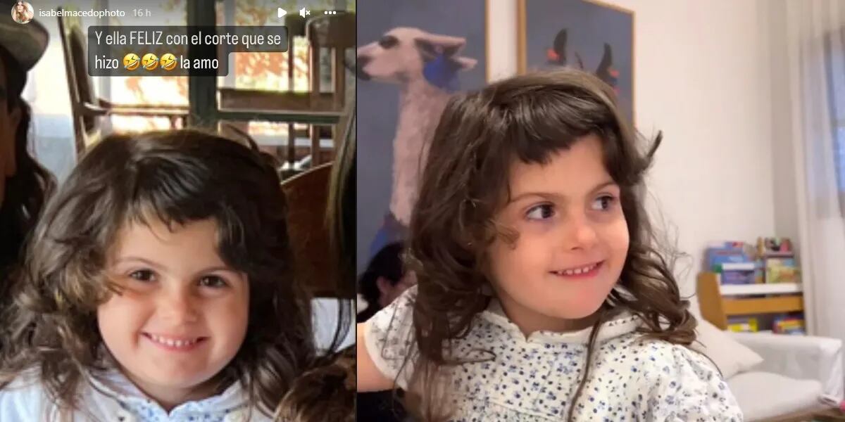 La hija de Isabel Macedo innovó con las tijeras y cambió su look mientras su mamá estaba de viaje: “Ella feliz”
