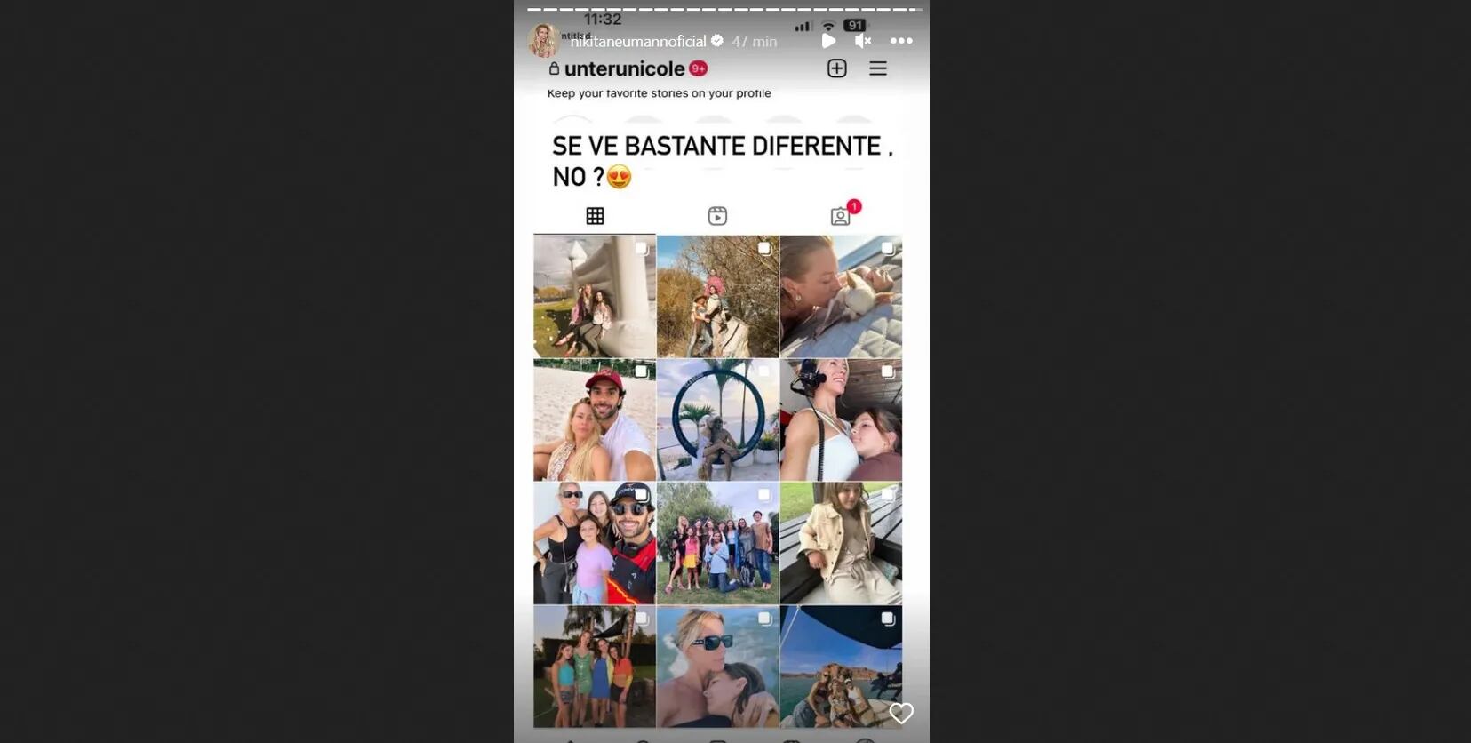 Nicole Neumann reveló por error su verdadera cuenta de Instagram y los detalles la dejaron en evidencia: “Bastante diferente”