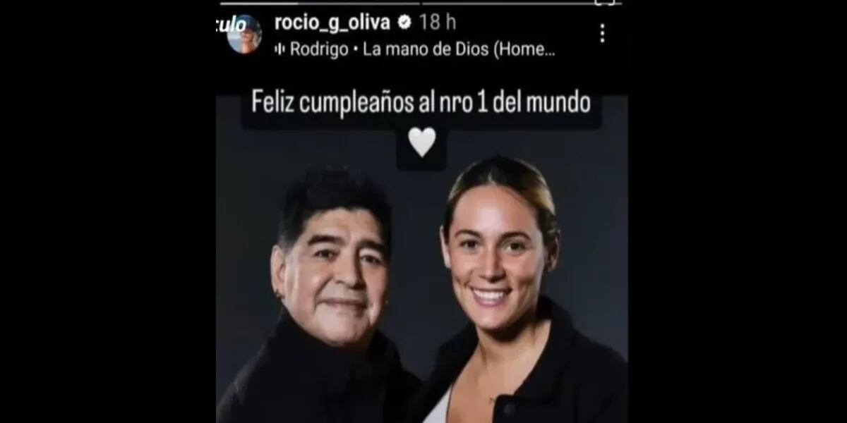 La picante reacción de Rocío Oliva por no ser invitada a los homenajes a Diego Maradona: "No espero nada"