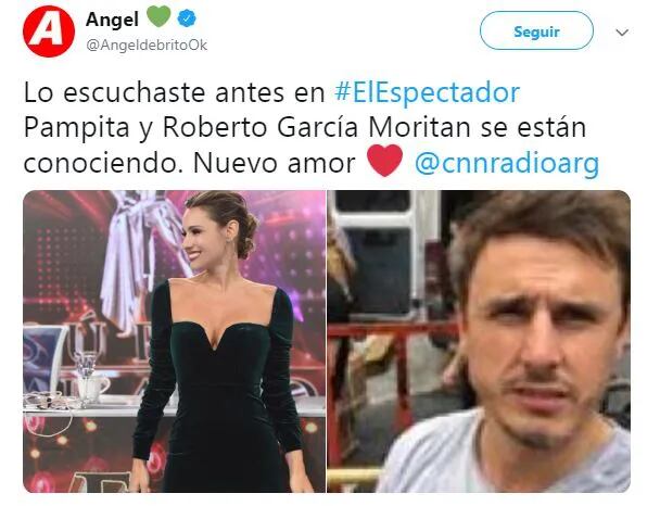 Ángel De Brito confirmó el romance de Pampita