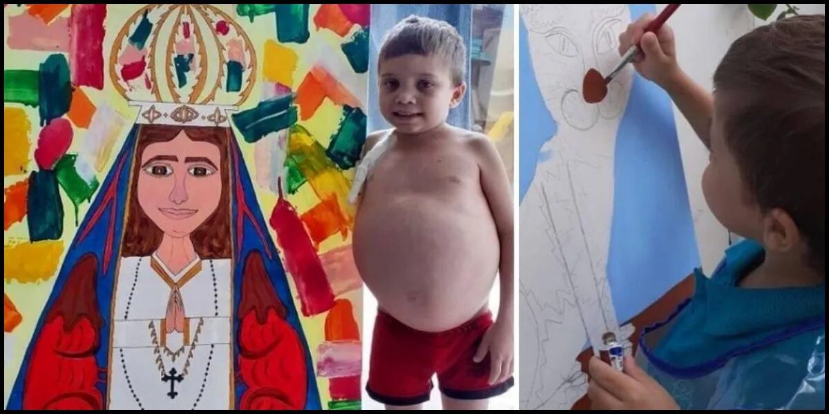 Tiene 13 años y pinta cuadros para pagarse su tratamiento, mientras espera un trasplante de riñón