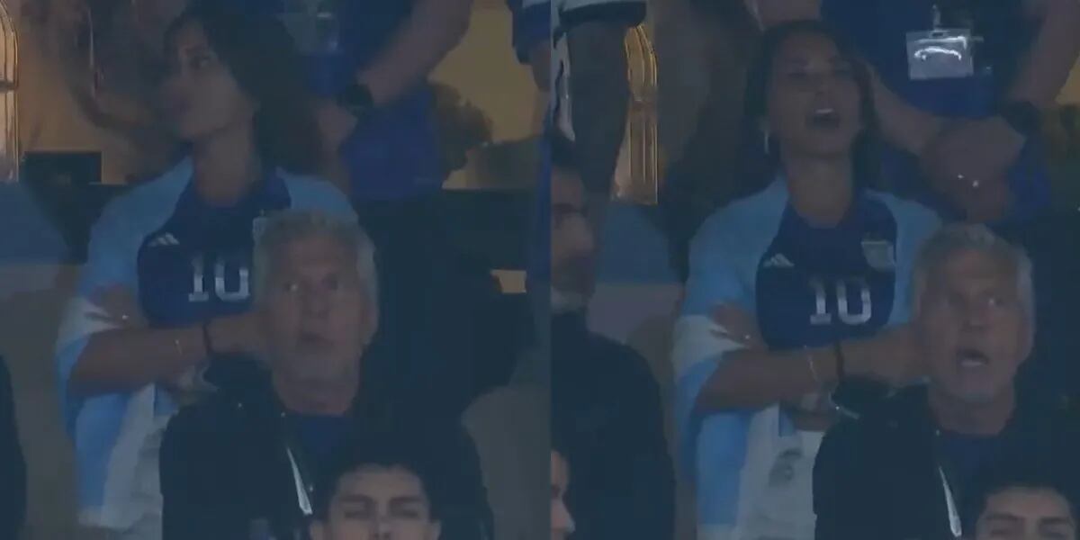 El alocado festejo de Antonela Roccuzzo tras el gol de la Selección Argentina entre gritos y abrazos