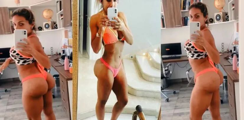 Las fotos de la esposa de Aníbal Lotocki en bikini que causaron preocupación por los efectos del metacrilato en su cuerpo