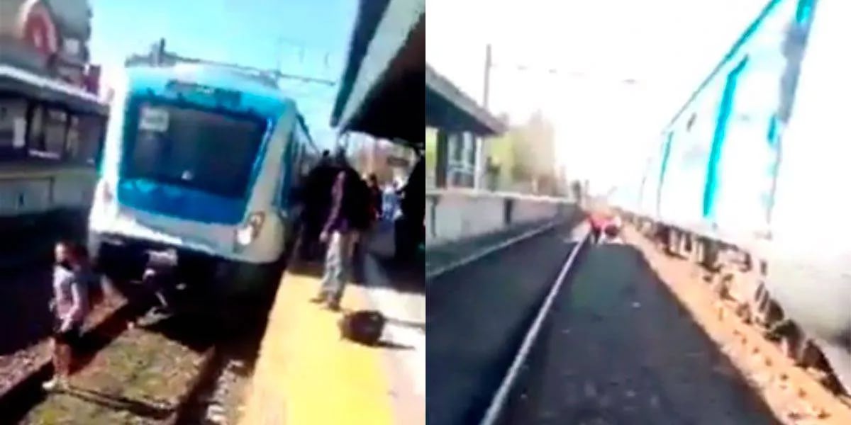 Video: una mujer cayó las a vías del tren y salió ilesa de abajo de la formación