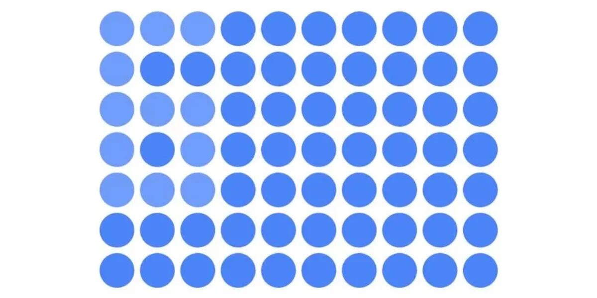 Reto visual no apto para daltónicos: encontrá el número 6 en tan solo 7 segundos