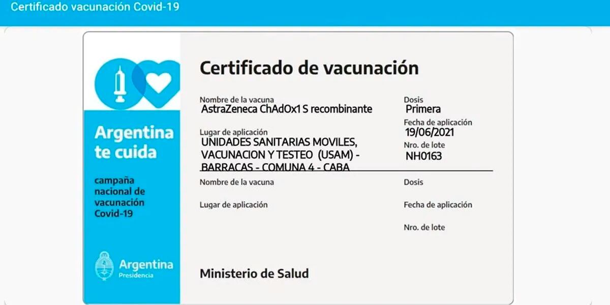 Coronavirus: quienes fueron parte de los ensayos para testear vacunas podrán pedir el certificado del esquema completo