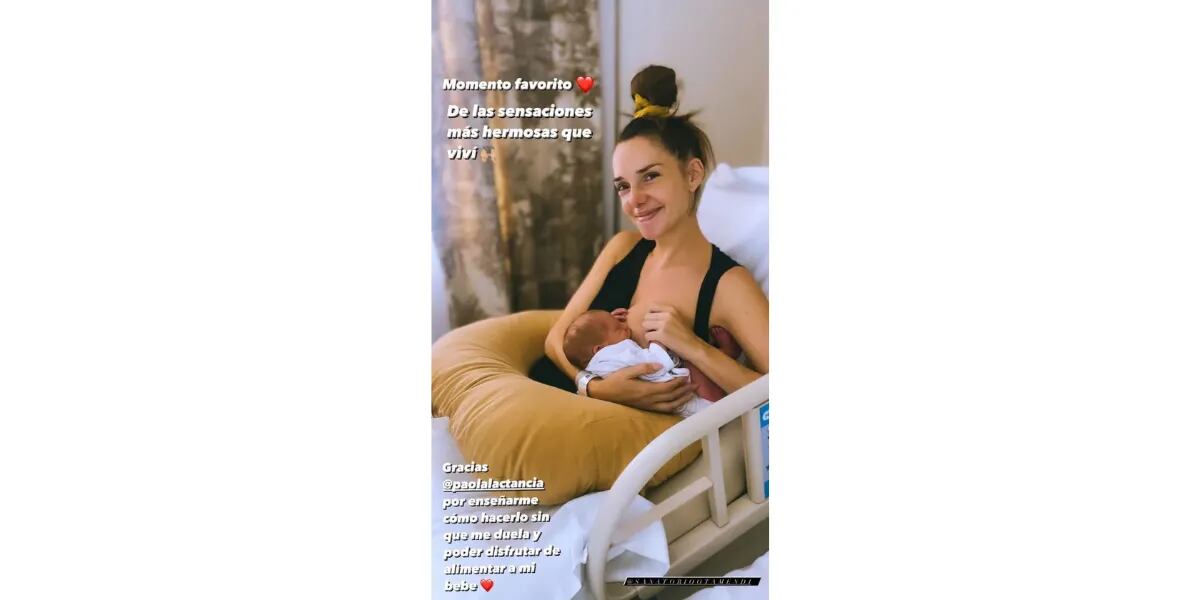 La emoción de Julieta Nair Calvo al amamantar a su bebé: “De las sensaciones más hermosas”
