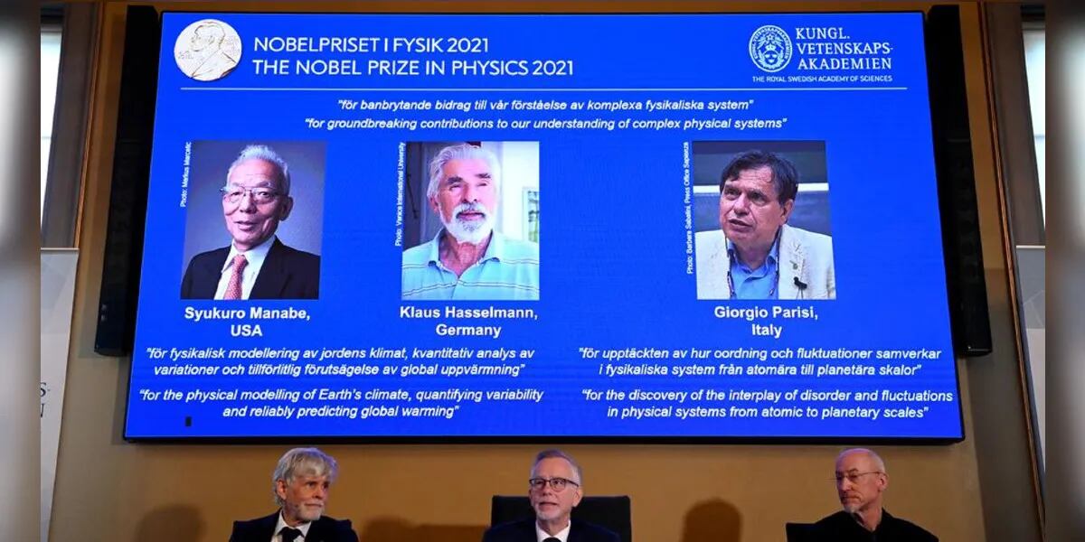 Syukuro Manabe, Klaus Hasselmann y Giorgio Parisi, los nuevos ganadores del Premio Nobel de Física
