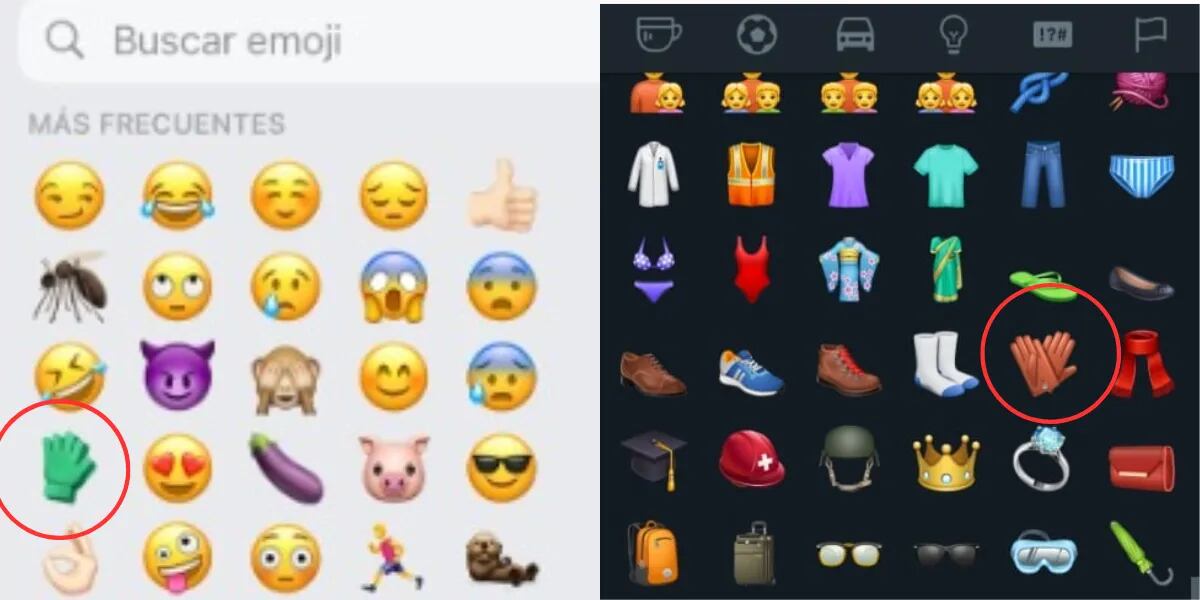 WhatsApp: por qué el emoji de guantes se ve de distinto color según tu celular
