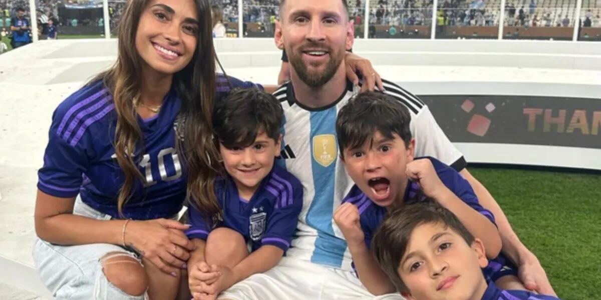 Lionel Messi confesó una intimidad de sus hijos que revela su admiración por el Dibu Martínez: “El pasito”