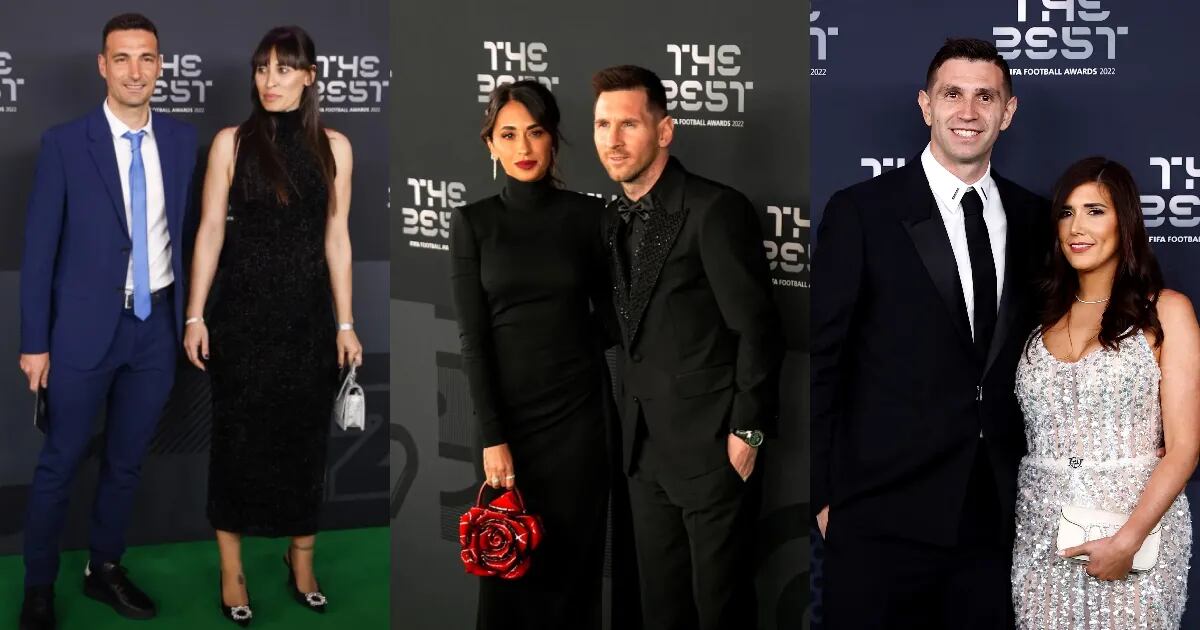 El accesorio estrella que tuvieron en común las esposas de Leo Messi, Lionel Scaloni y Dibu Martínez en la gala The Best