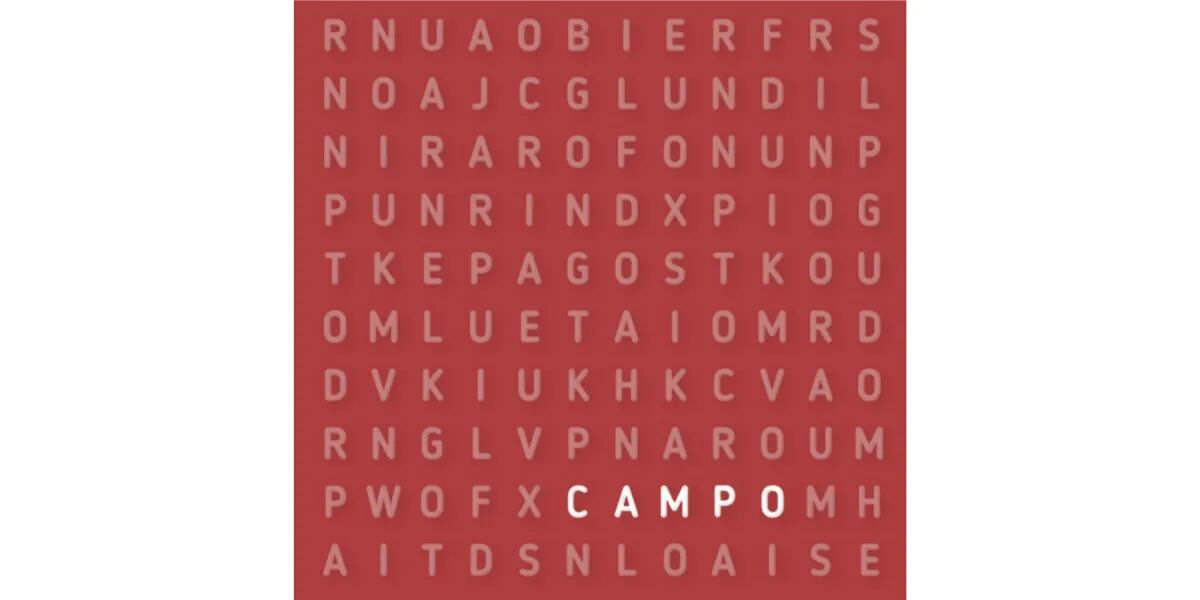 El Reto visual que desafió a las mentes más astutas: encontrá la palabra “CAMPO” en la sopa de letras