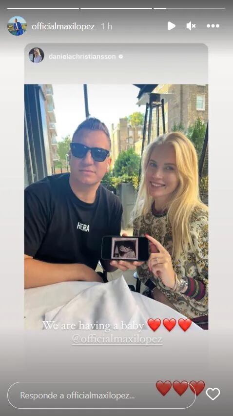 Maxi López y su novia anunciaron que serán papás: “We are having a baby”