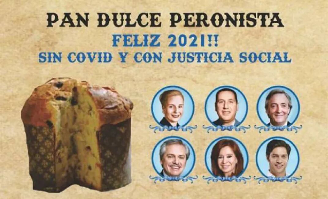 Pan dulce peronista con la cara de Cristina Kirchner, Alberto Fernández y Axel Kicillof: cuánto sale y dónde comprarlo