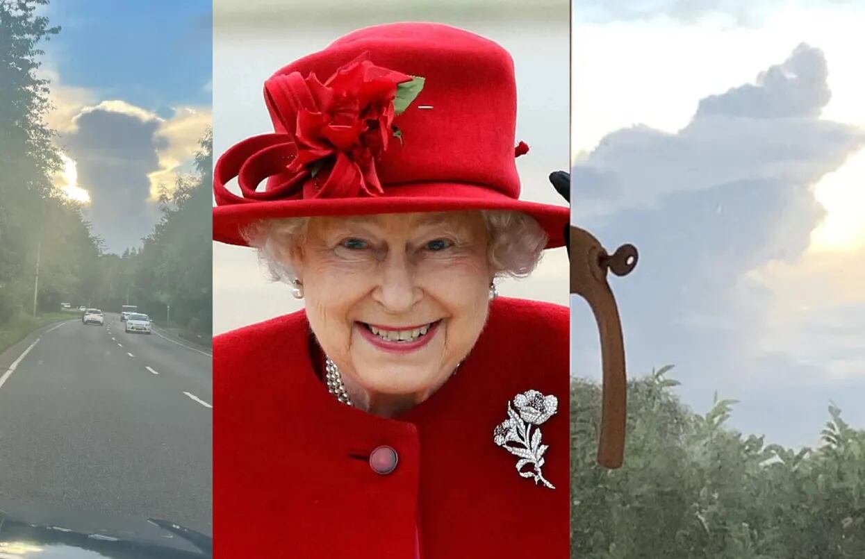 Apareció una nube con la forma de la reina Isabel II minutos después de su muerte: “Entré en pánico”