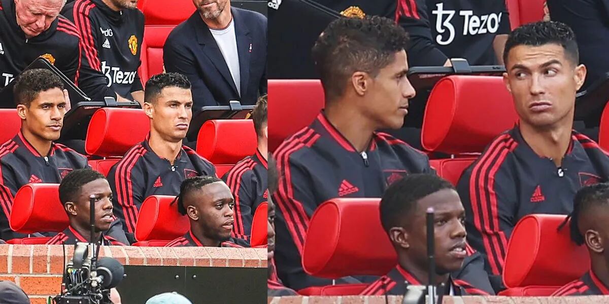 Así fue la actitud de Cristiano Ronaldo al ser suplente en el partido frente al Brighton