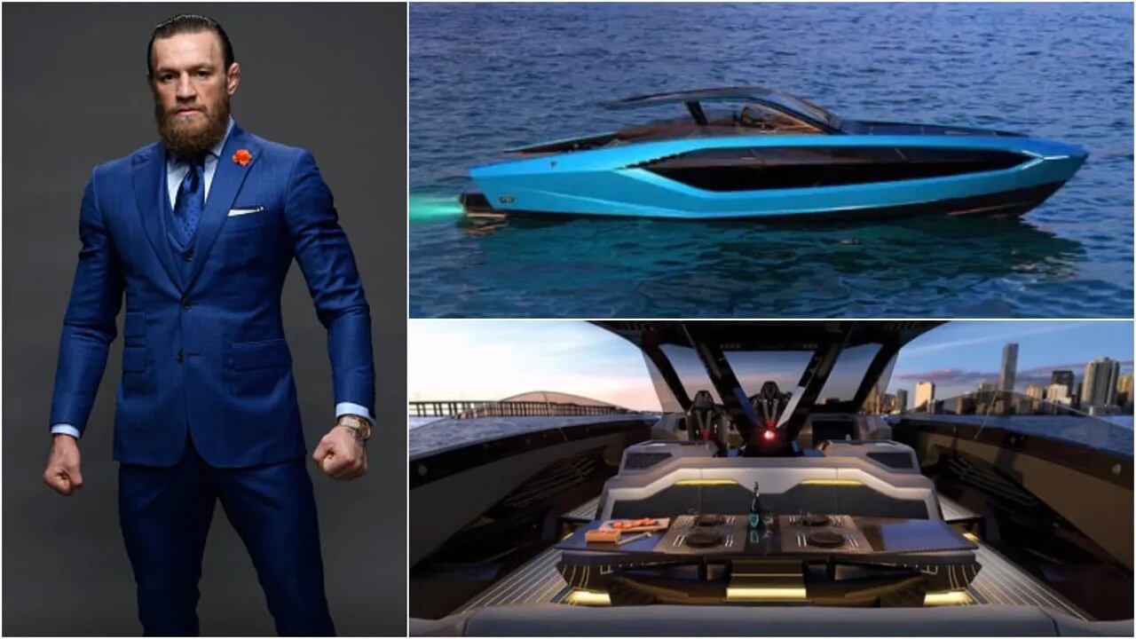 Conor McGregor recibió su ostentoso “auto-yate” de Lamborghini y lo presumió en las redes