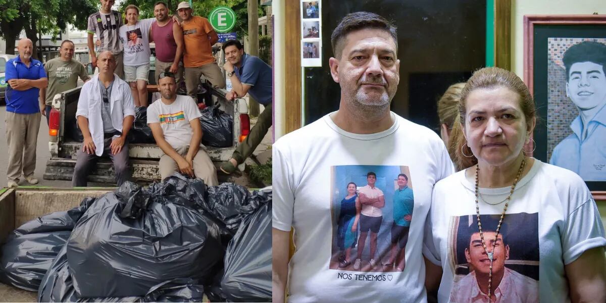 Los papás de Fernando Báez Sosa visitaron comedores y donaron alimentos en Dolores: “Paz y justicia”