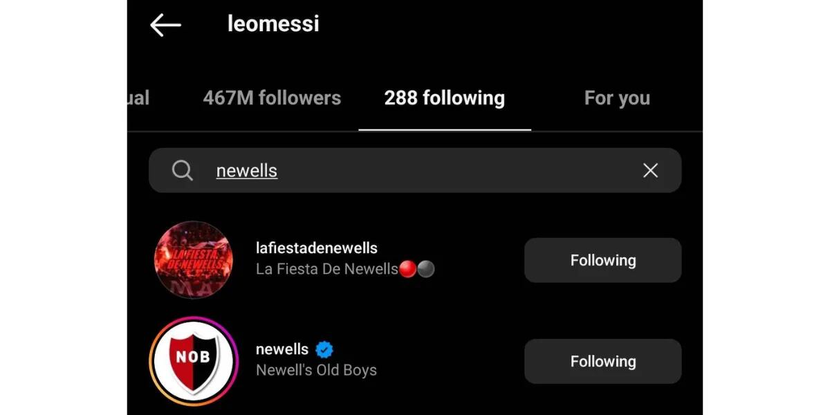 Lionel Messi empezó a seguir la cuenta oficial de Newell’s y crecen los rumores sobre su posible vuelta al club