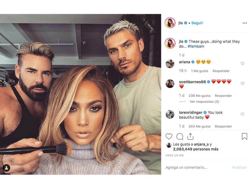 Jennifer Lopez compartió su impactante cambio de look y dejó a todos boquiabiertos