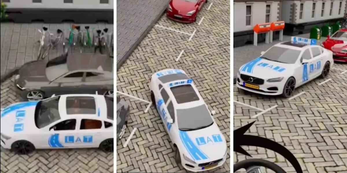 Mostró con un video como estacionar en paralelo con una sola maniobra y se volvió viral