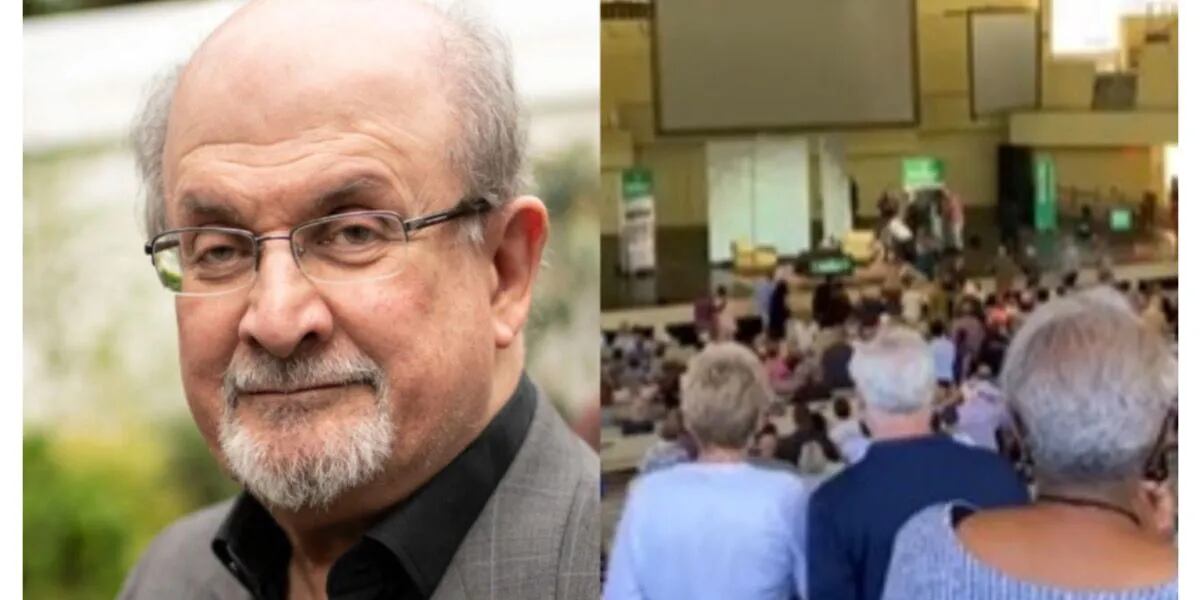 El video del momento del salvaje ataque al escritor Salman Rushdie en plena conferencia en Nueva York