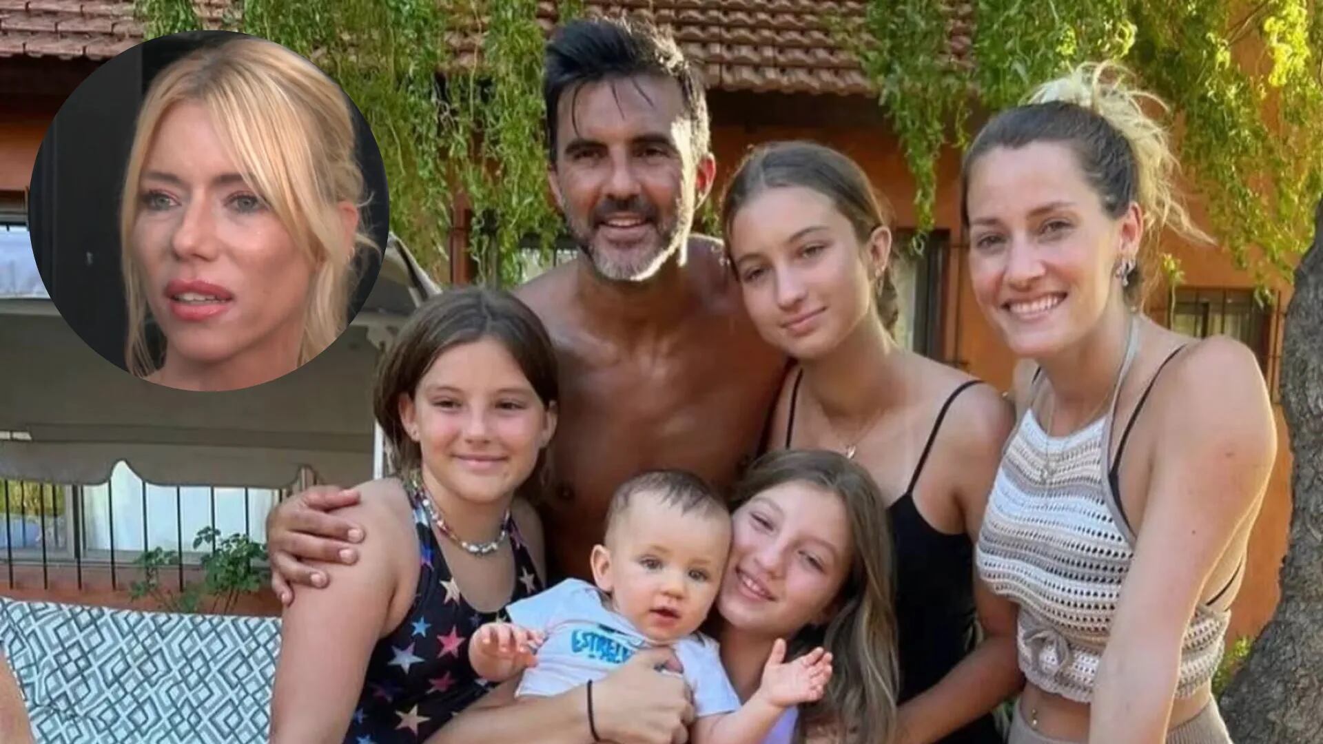 Fabián Cubero se mostró feliz junto a sus tres hijas y las redes apuntaron contra Nicole Neumann: “Lo mira por IG”