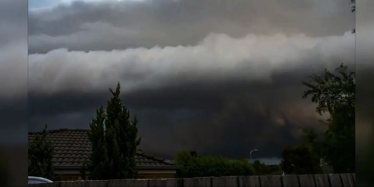 El video de la “apocalíptica” tormenta que generó pánico en las redes