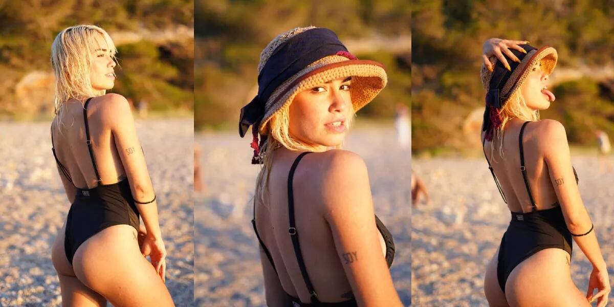 Las jugadas fotos de Lali Espósito en la playa tapada solo con emojis