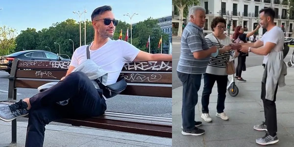 Video: confundieron a Luciano Pereyra con un turista y le pidieron que les tome una foto