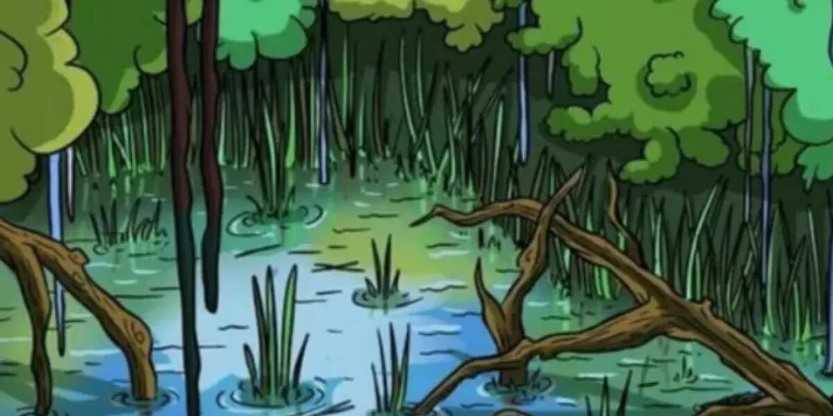 Encontrá al depredador oculto en el pantano y escapá de su mirada afilada en este reto visual