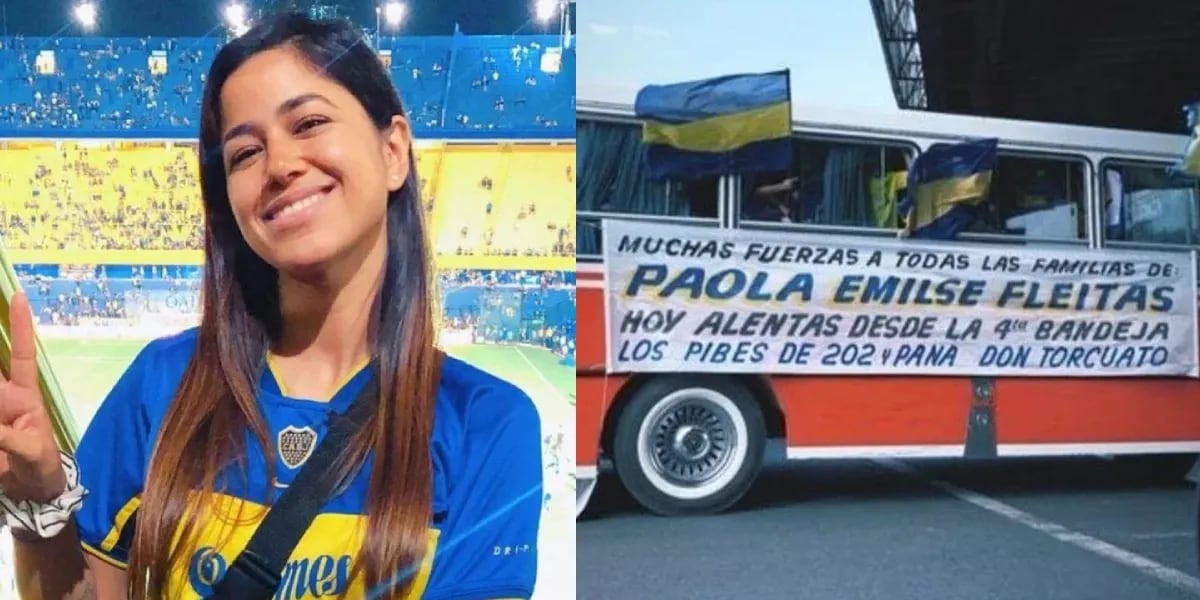 El emotivo homenaje de los hinchas de Boca a Paola Fleitas, la hincha que murió en el trágico vuelco de Mendoza: “Presente”