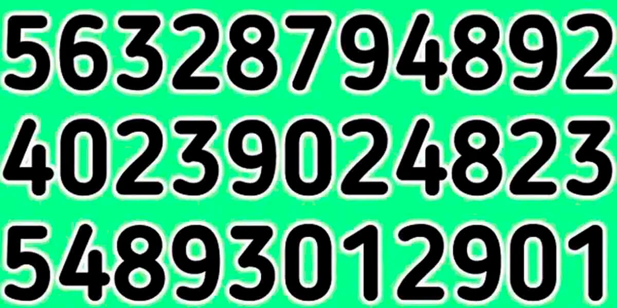 Reto visual para cracks en NÚMEROS: encontrar el 240 entre todas las demás cifras en 5 segundos