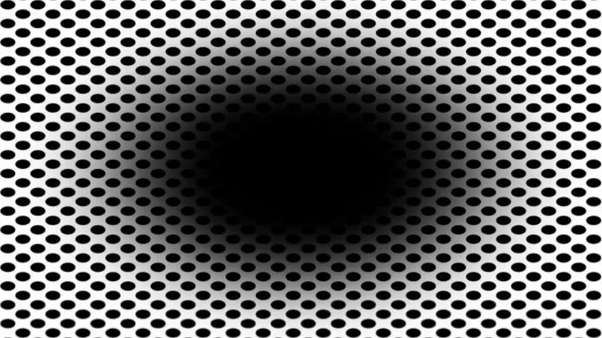 Ilusión óptica: la mancha negra que se hace más grande y desafía a todos
