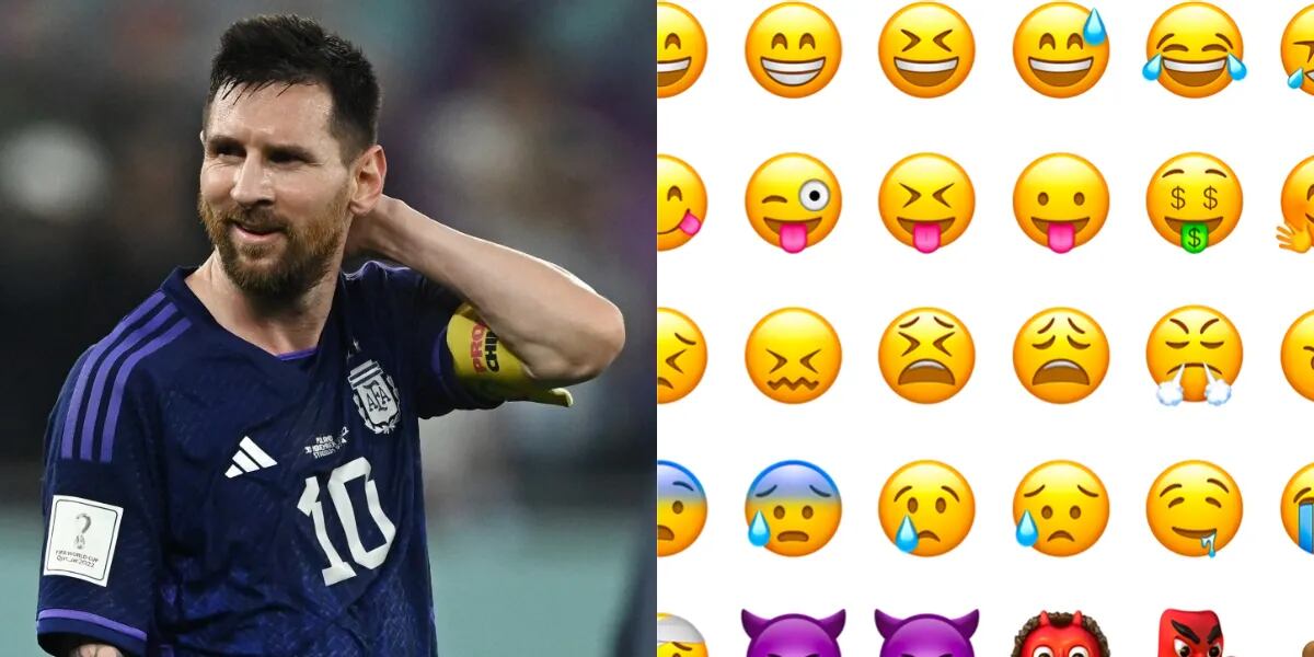 Compararon las expresiones de Lionel Messi con los emojis de WhatsApp y se volvió viral: “Messimoji”