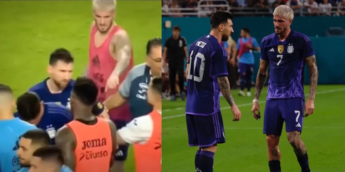 La furiosa defensa de Rodrigo De Paul a Lionel Messi cuando lo encaró el cuerpo técnico de Honduras: “La manito”
